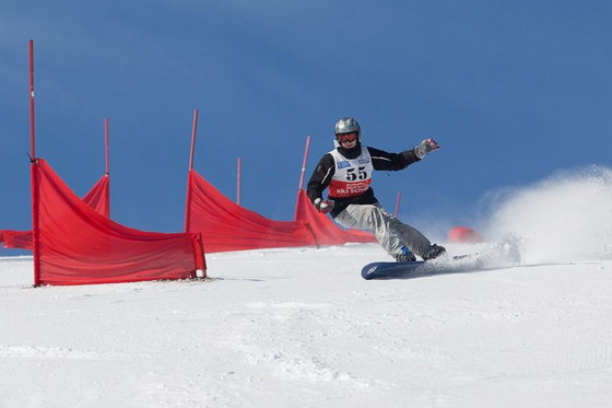 Діма Гановський – на трасі Кубка України зі сноубордингу в Буковелі