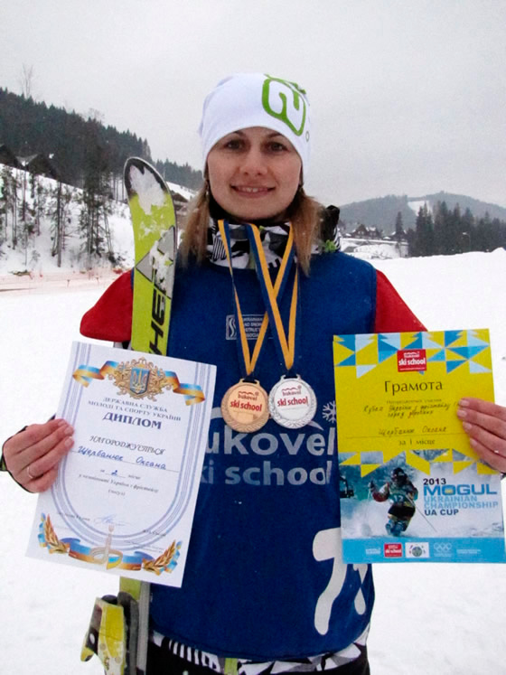 Щербанюк Оксана - срібна призерка Чемпіонату України з фристайлу (могул) 2013