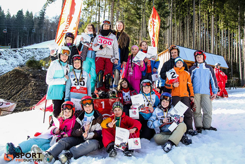 Сноубордисти Тернопільської ДЮСШ «Екстрім» - переможці Всеукраїнських змагань 15-16 лютого 2014 року в Буковелі, Івано-Франківської області