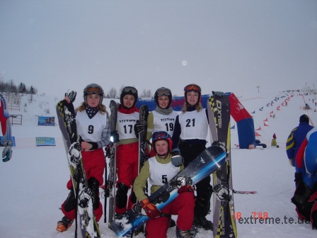 Команда тернопільських сноубордистів перед стартом