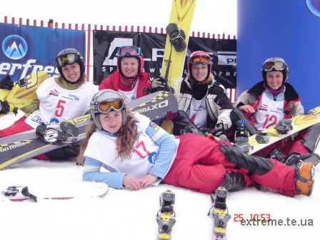 Сноубордисти після змагань