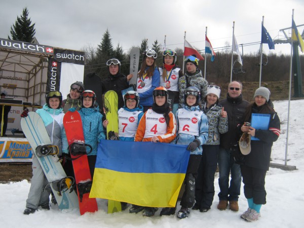 Команда тернопільських сноубордистів – переможець Чемпіонату України 2015 року