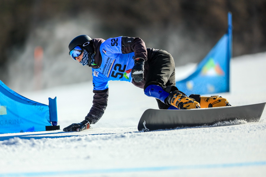 Арсеній Марчук на Юніорському чемпіонаті світу зі сноубордингу в Італії