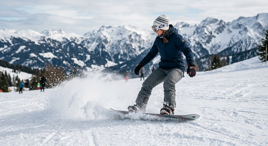 Як гальмувати на сноуборді?