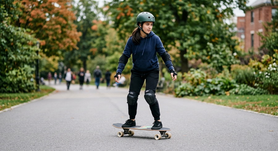 Як правильно ставати на скейт і тримати баланс?